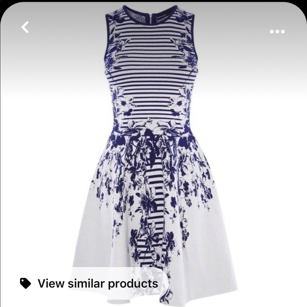 Karen Millen Floral Jacquard Knit Dress size s